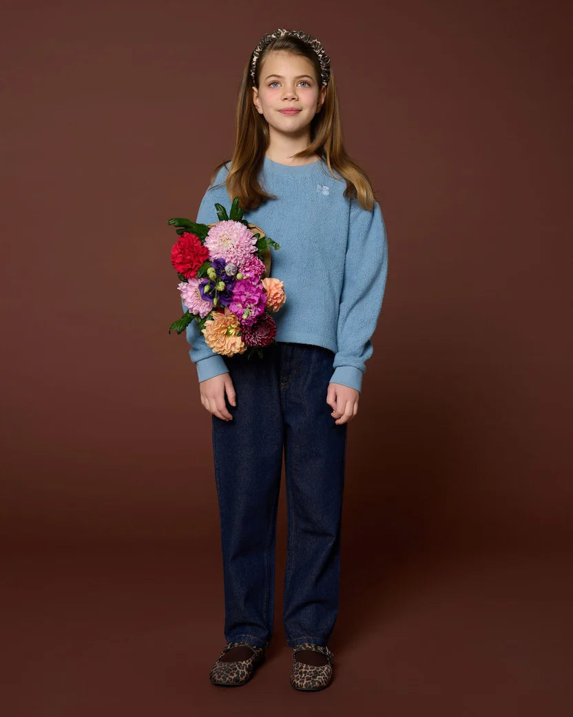 Teddy Sweater Ice Blue Petit Blush