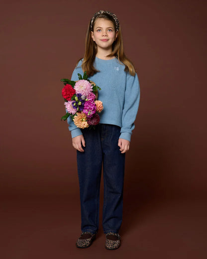 Teddy Sweater Ice Blue Petit Blush