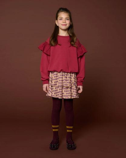 Mini Smock Skirt Bisous Cork/Purple Petit Blush