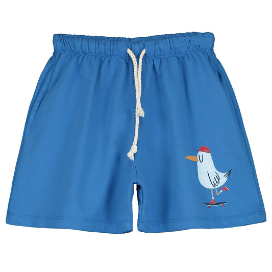 Bermuda Pocket Shorts Skating Seagull Royal Blue Lötiekids