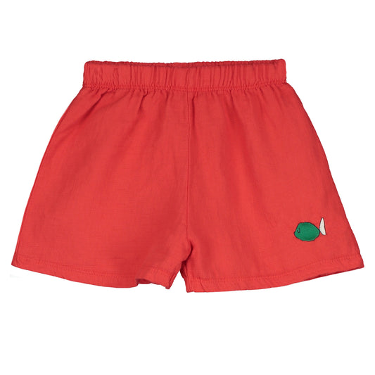Woven Shorts Candi Fish Red Lötiekids