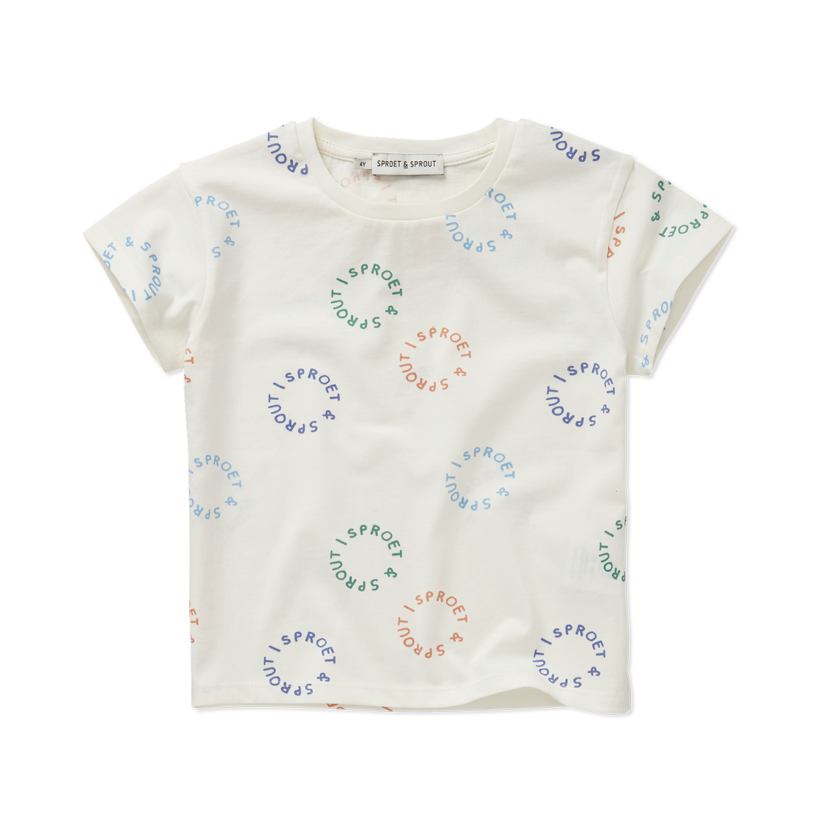 T-Shirt Sproet Print Off-White Sproet & Sprout