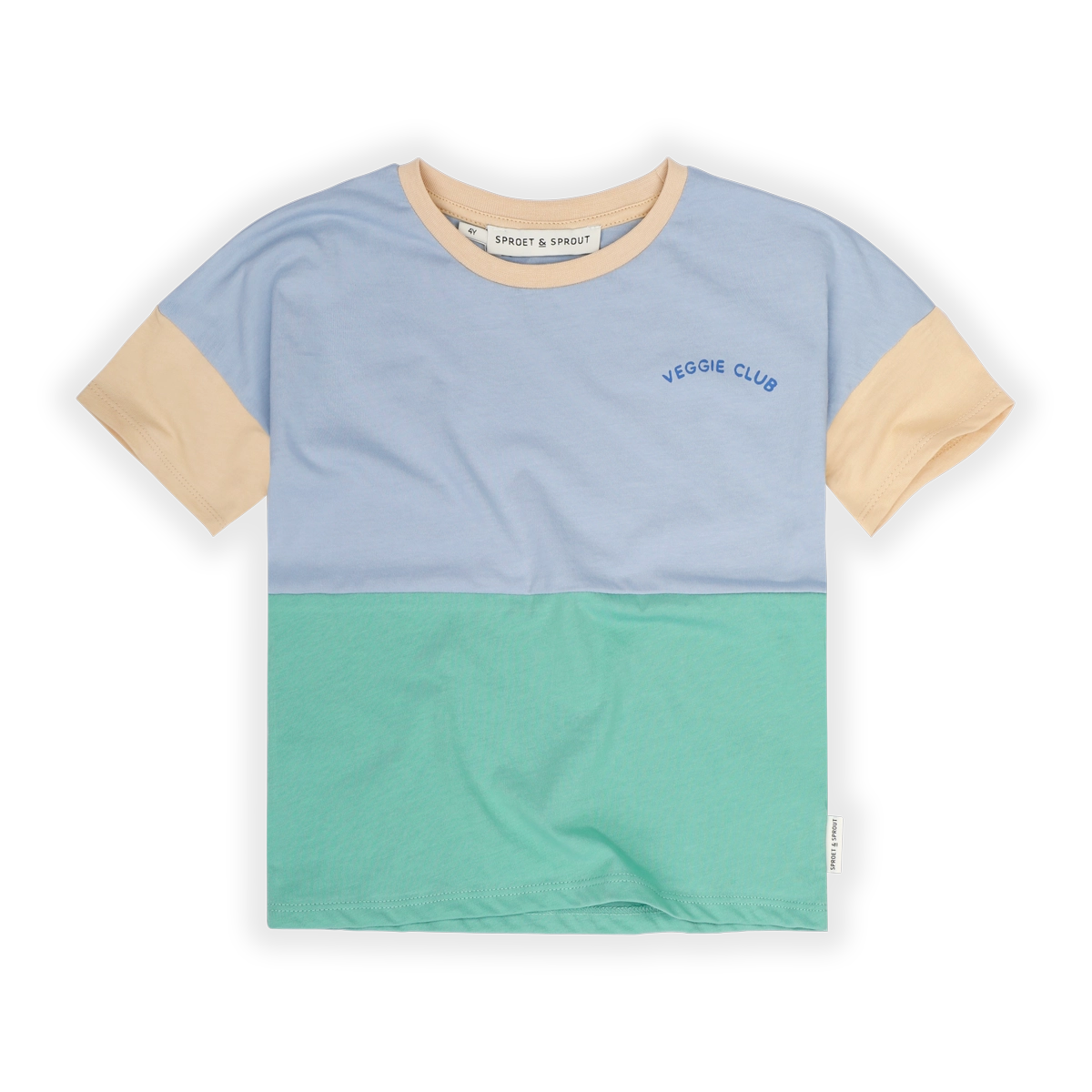 T-Shirt Colourblock Misty Blue Sproet & Sprout