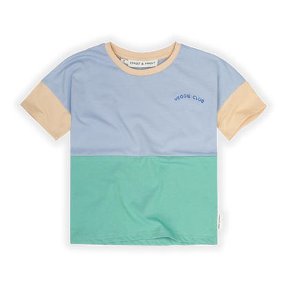 T-Shirt Colourblock Misty Blue Sproet & Sprout