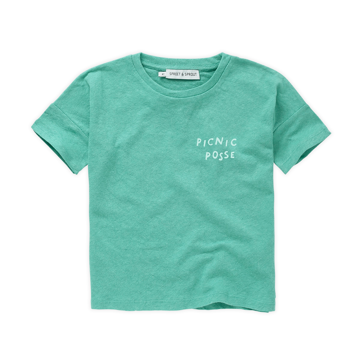 Linen T-Shirt Botanical Green Sproet & Sprout