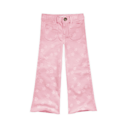 Flare Denim Pants Daisies Print Summer Sorbet Sproet & Sprout