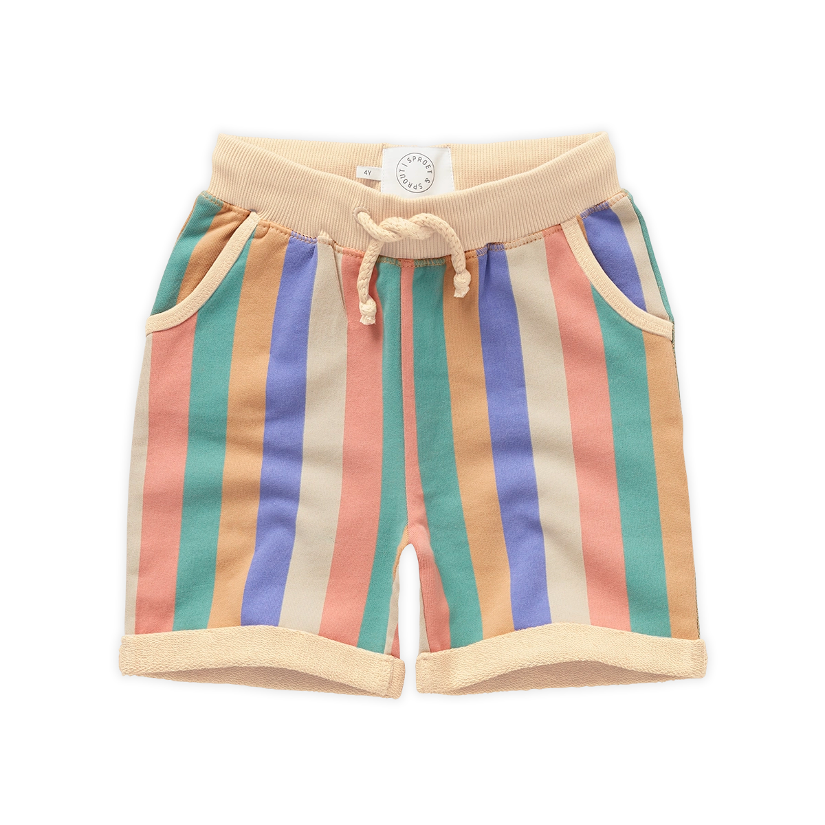 Shorts Multi Colour Stripes Nectarine Sproet & Sprout
