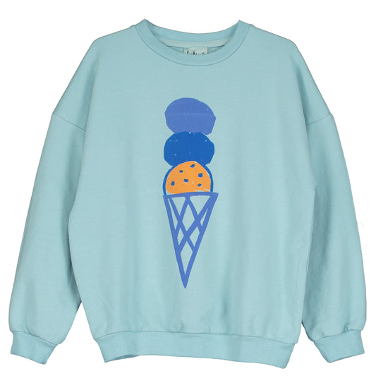 Sweatshirt Ice Cream Sky Blue Lötiekids