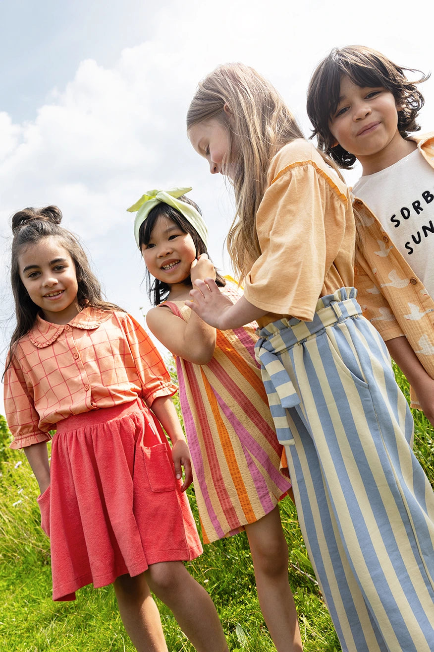 Blouse Girls Check Print Blush Sproet & Sprout
