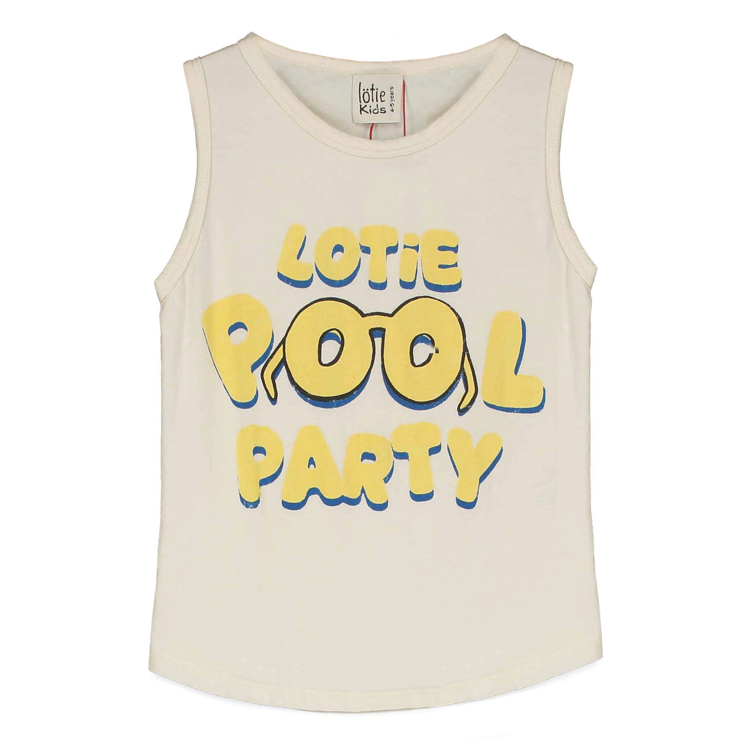 Tanktop Pool Party Off White Lötiekids