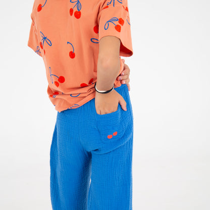 Wide Fit T-Shirt Cherries Allover Papaya Lötiekids