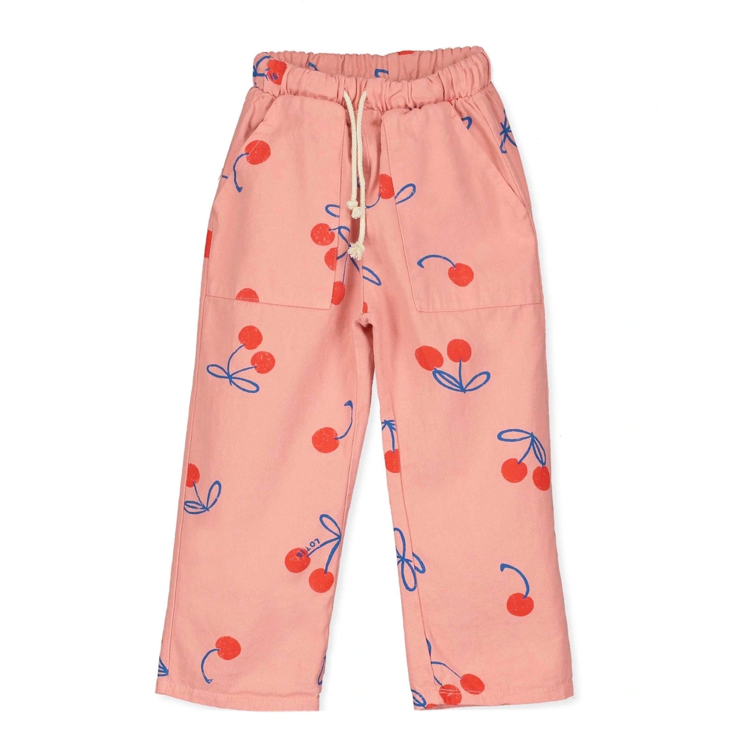 Twill trousers Cherries Clay Pink Lötiekids