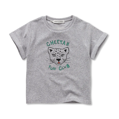 Terry T-Shirt Cheetah Grey Melee Sproet & Sprout