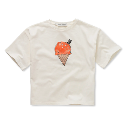 T-Shirt Ice Cream Off White Sproet & Sprout