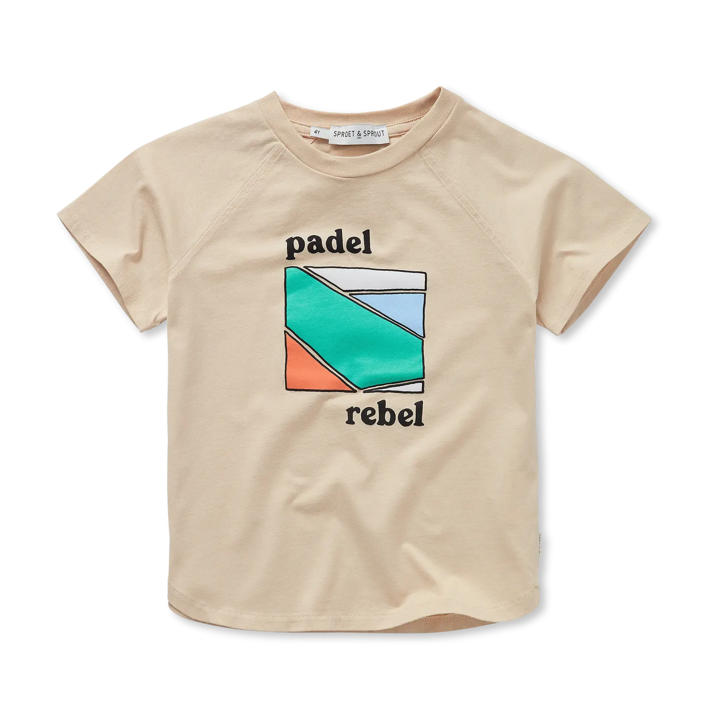 T-Shirt Raglan Padel Rebels Sesame Sproet & Sprout