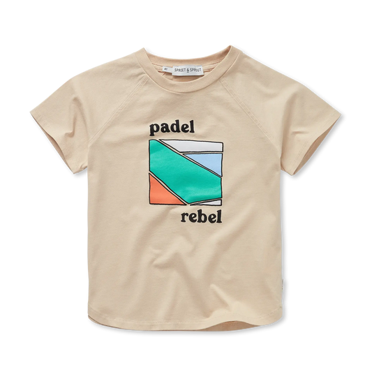 T-Shirt Raglan Padel Rebels Sesame Sproet & Sprout