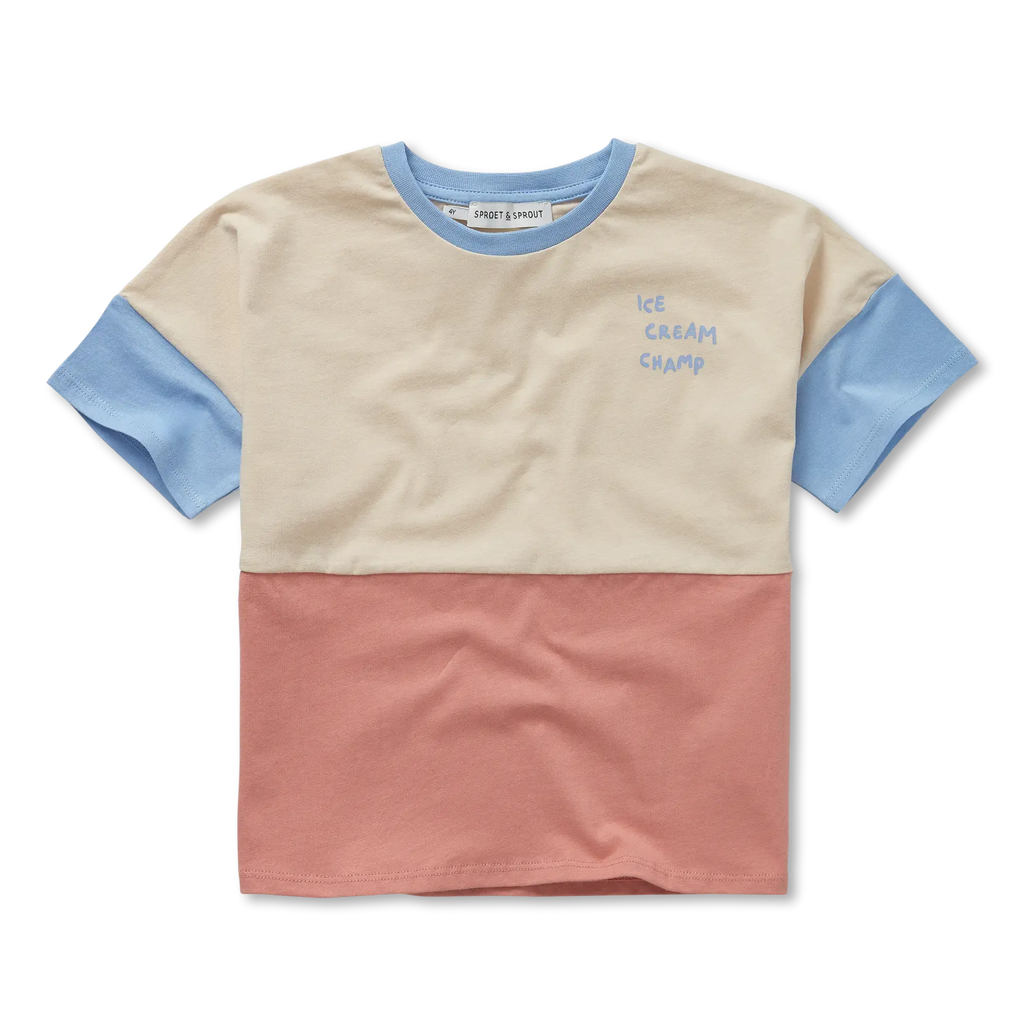 T-Shirt Colourblock Sesame Sproet & Sprout