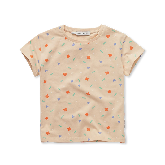 T-Shirt Sprinkle Print Sesame Sproet & Sprout
