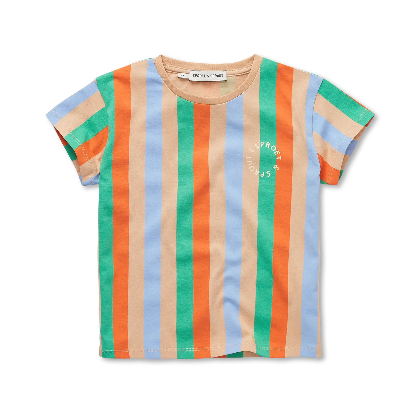 T-Shirt Vertical Stripes Sand Sproet & Sprout