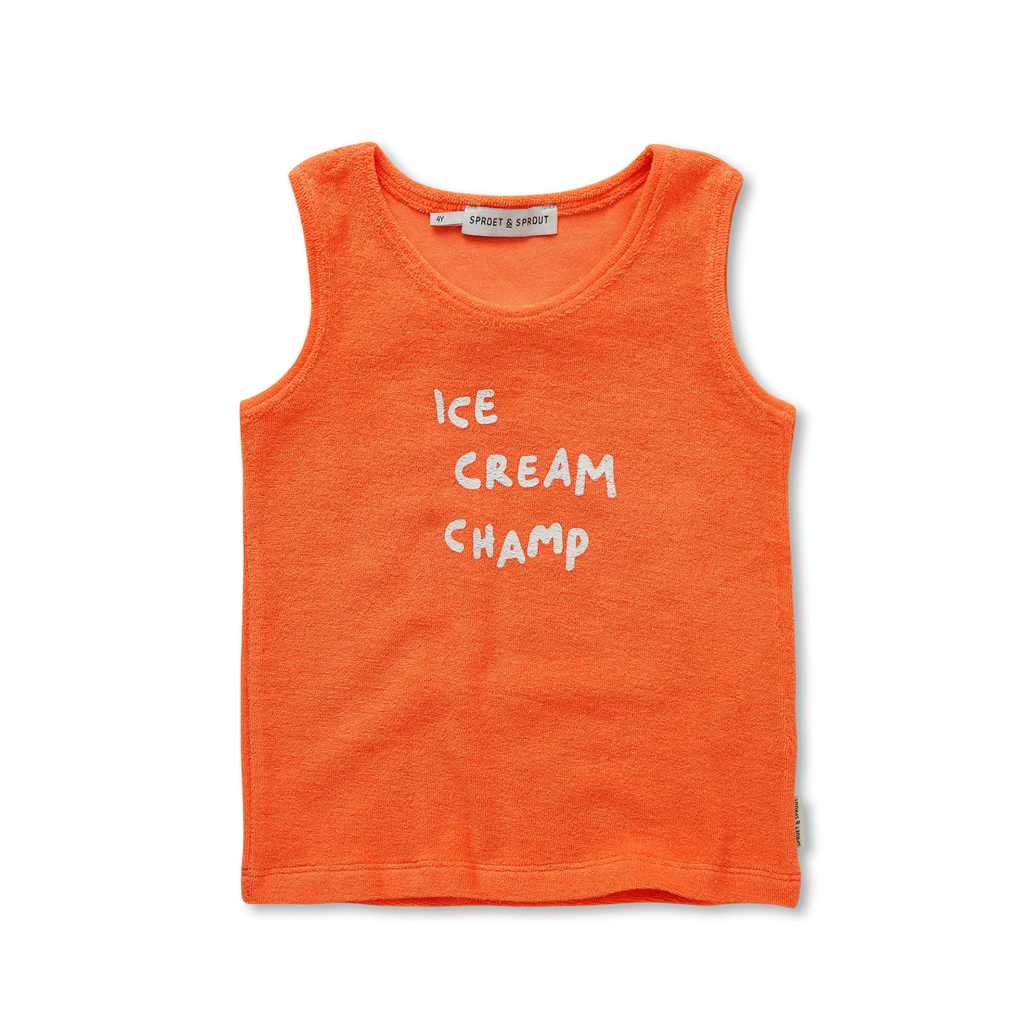 Tanktop Boys Orange Ice Cream Champ Sproet & Sprout