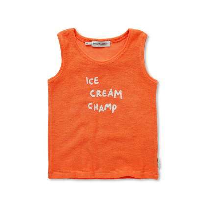 Tanktop Boys Orange Ice Cream Champ Sproet & Sprout
