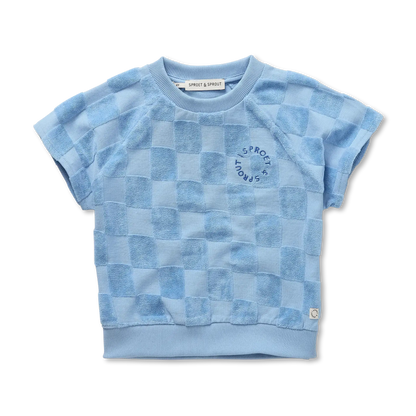 Raglan Sweatshirt Shortsleeve Terry Blocks Forever Blue Sproet & Sprout