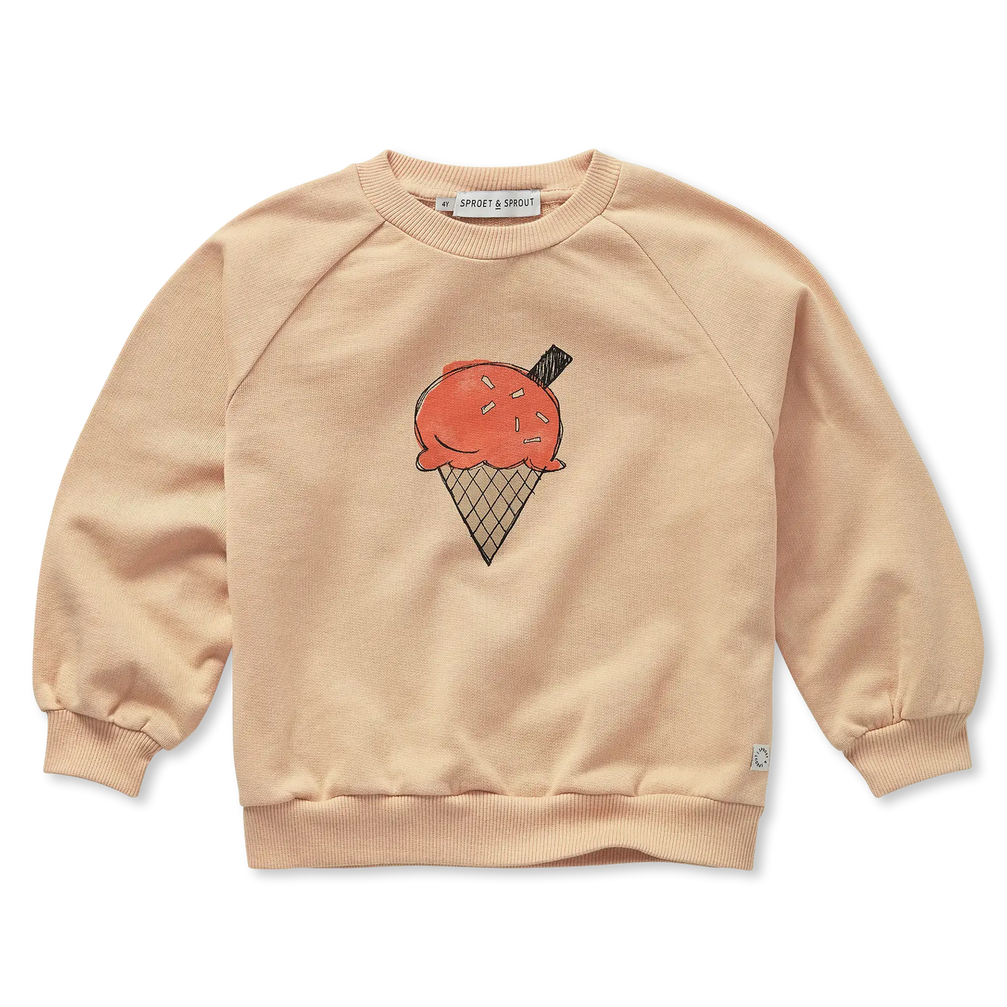 Raglan Sweatshirt Ice Cream Sand Sproet & Sprout