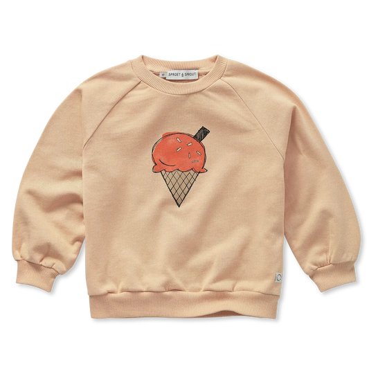 Raglan Sweatshirt Ice Cream Sand Sproet & Sprout