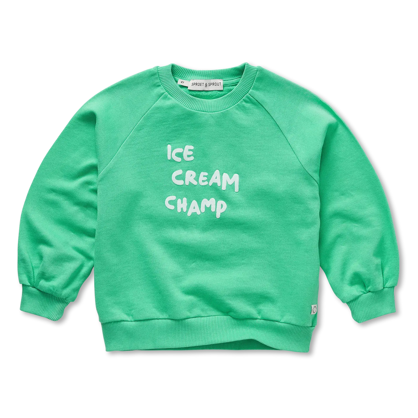 Sweatshirt Ice Cream Champ Jade Green Sproet & Sprout