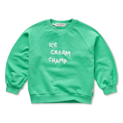 Sweatshirt Ice Cream Champ Jade Green Sproet & Sprout