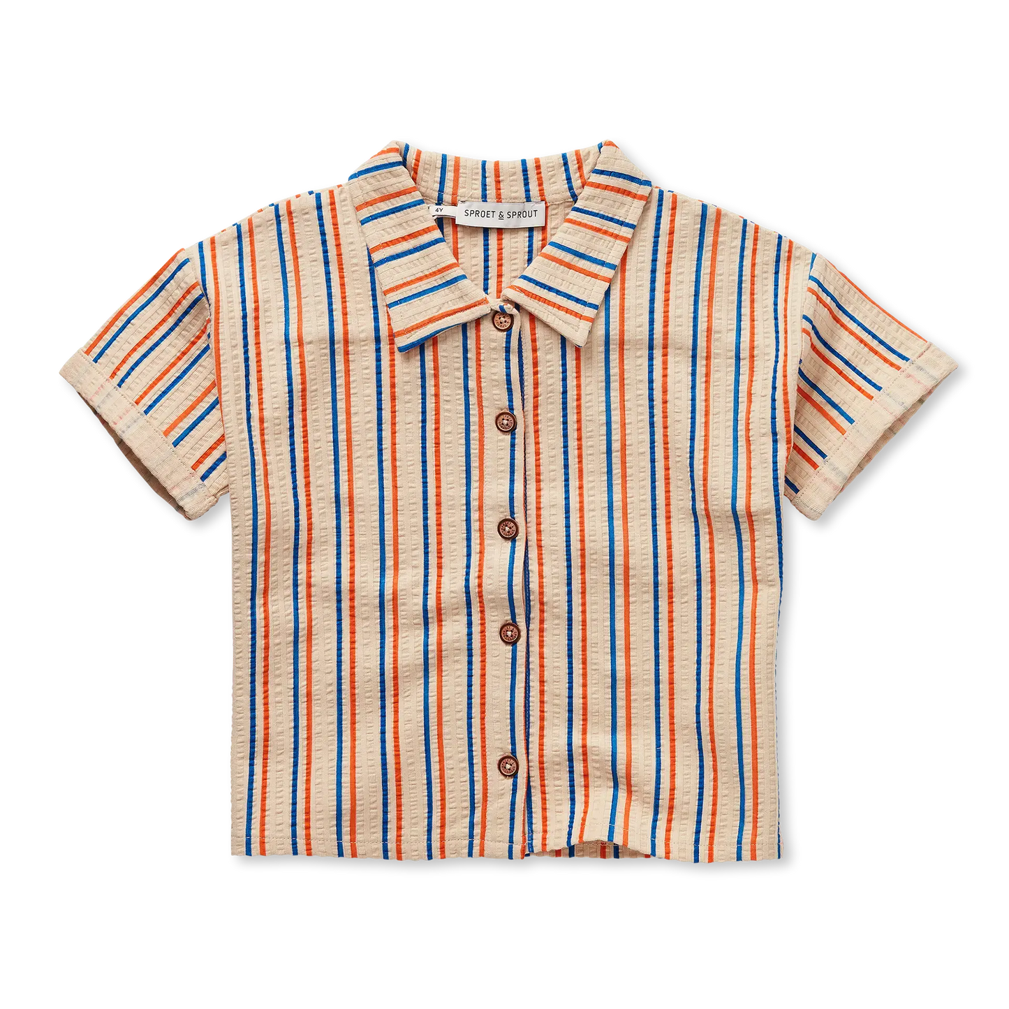 Loose Shirt Small Stripes Sesame Sproet & Sprout