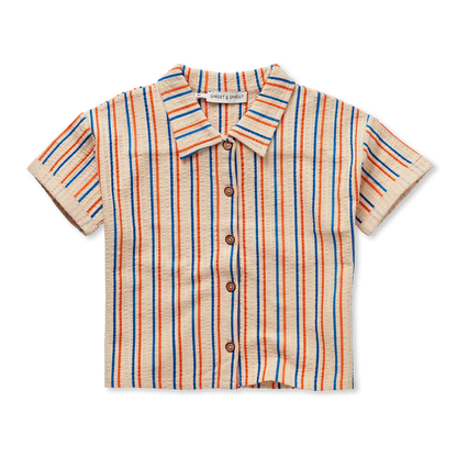 Loose Shirt Small Stripes Sesame Sproet & Sprout