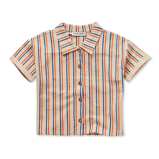 Loose Shirt Small Stripes Sesame Sproet & Sprout