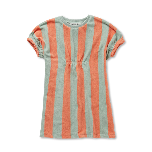 Loose Dress Stripes Silt Green Sproet & Sprout
