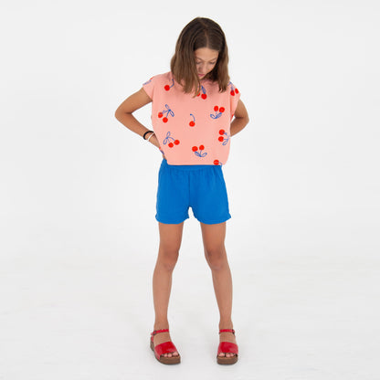 Crop Top Cherries Allover Clay Pink Lötiekids