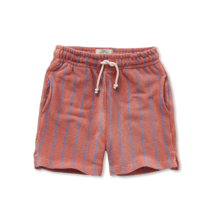 Shorts Terry Small Stripes Rose Dawn Sproet & Sprout
