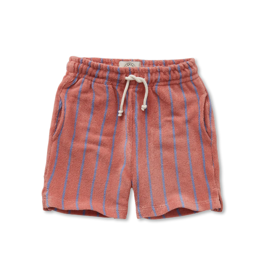 Shorts Terry Small Stripes Rose Dawn Sproet & Sprout
