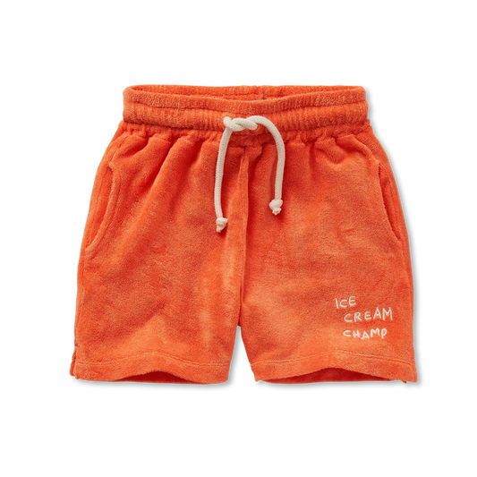 Shorts Terry Ice Cream Champ Orange Sproet & Sprout