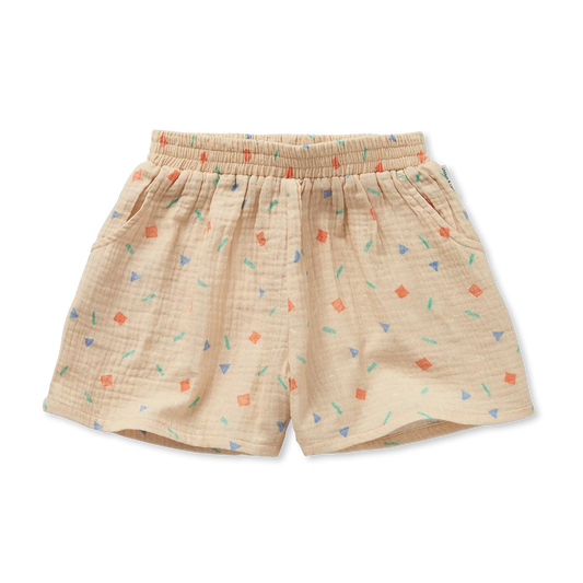 Muslin Shorts Sprinkle Print Sesame Sproet & Sprout