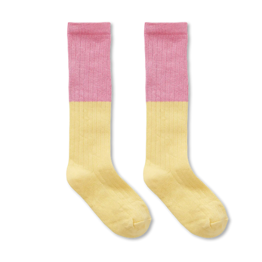 Socks Colourblock Pastel Yellow Sproet & Sprout