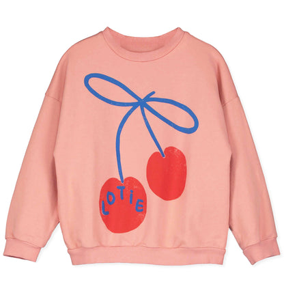 Sweatshirt Lotie Cherries Clay Pink Lötiekids