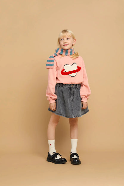 Denim Skirt Sproet print Washed Black Sproet & Sprout