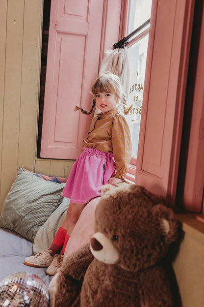 Velvet  Skirt Purple Pink Sproet&Sprout