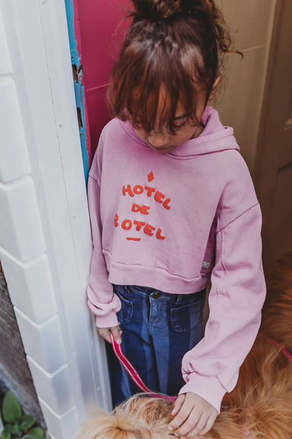 Cropped Hoody Hotel de Botel Purple Pink Sproet&Sprout