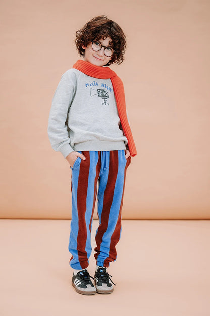 Sweatpants Terry Stripes Brown Sproet&Sprout