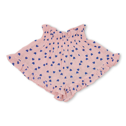 Smock Frill Short Candy Hearts Petit Blush
