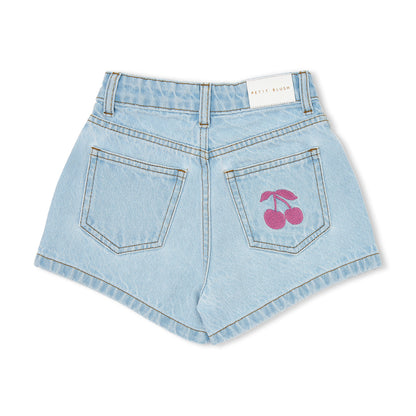Jeans Short Pale Light Blue Petit Blush