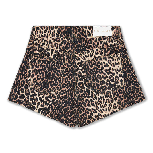 Jeans Short Leopard Petit Blush