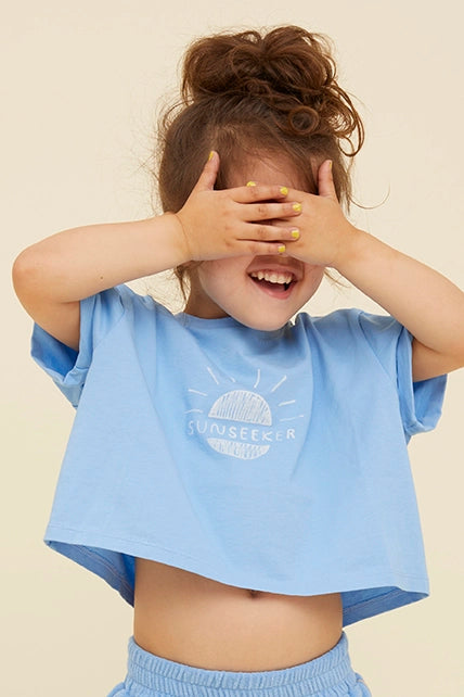 T-Shirt Boxy Sunseeker Breezy Blue Sproet & Sprout
