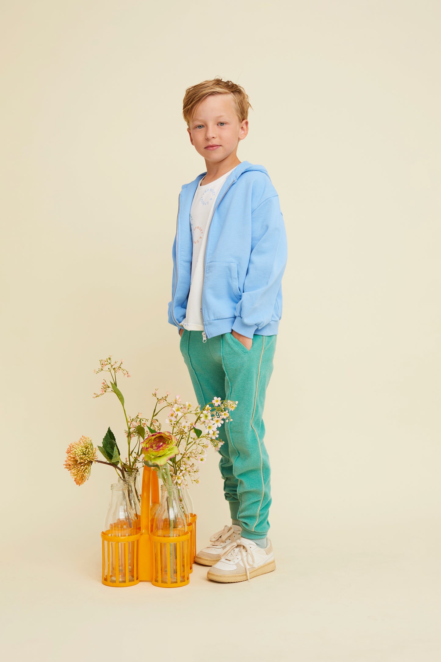 Hooded Cardigan Spoet Breezy Blue Sproet & Sprout